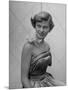 UCLA Student in Strapless Evening Gown, with Orchid Attached to Bare Shoulder by Transparent Tape-Loomis Dean-Mounted Photographic Print