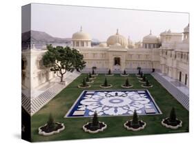 Udai Vilas Oberoi Resort Hotel, Udaipur Lake, Udaipur, Rajasthan State, India-John Henry Claude Wilson-Stretched Canvas