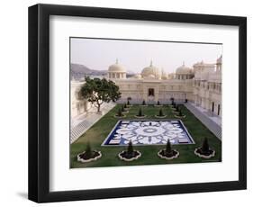 Udai Vilas Oberoi Resort Hotel, Udaipur Lake, Udaipur, Rajasthan State, India-John Henry Claude Wilson-Framed Photographic Print