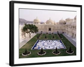 Udai Vilas Oberoi Resort Hotel, Udaipur Lake, Udaipur, Rajasthan State, India-John Henry Claude Wilson-Framed Photographic Print