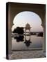 Udai Vilas Oberoi Resort Hotel, Udaipur Lake, Udaipur, Rajasthan State, India-John Henry Claude Wilson-Stretched Canvas