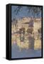Udaipur City Palace Reflections-Tim Scott Bolton-Framed Stretched Canvas
