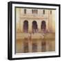 Udaipur Steps (Oil on Canvas)-Lincoln Seligman-Framed Giclee Print