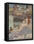 Udaipur Temple Bathing-Tim Scott Bolton-Framed Stretched Canvas