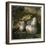 Udanoceratops Hatching Out of an Egg-Stocktrek Images-Framed Art Print
