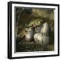 Udanoceratops Hatching Out of an Egg-Stocktrek Images-Framed Art Print