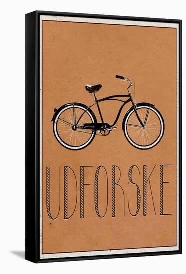 UDFORSKE (Danish -  Explore)-null-Framed Stretched Canvas