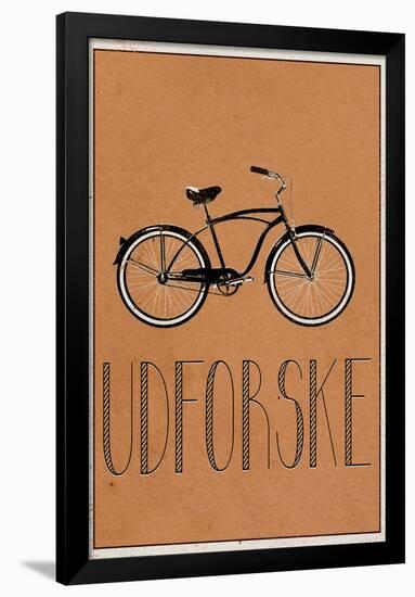 UDFORSKE (Danish -  Explore)-null-Framed Poster