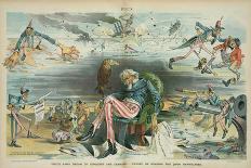 Uncle Sam's dream of conquest and carnage - caused by reading the Jingo newspapers, 1895-Udo Keppler-Framed Giclee Print