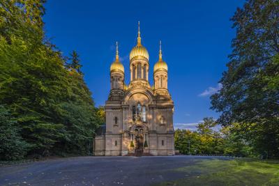 Germany, Hesse, Rheingau Region, Wiesbaden, Neroberg, Russian-Orthodox Church
