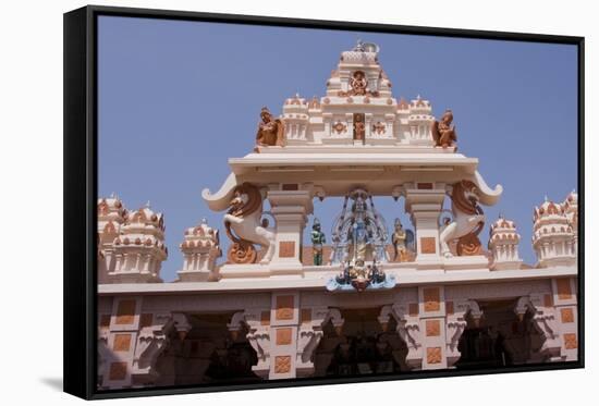 Udupi Sree Krishna Temple, Karnataka, India, Asia-Balan Madhavan-Framed Stretched Canvas