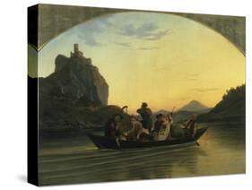 Ueberfahrt Ueber Die Elbe Am Schreckenstein Bei Aussig, 1837-Ludwig Richter-Stretched Canvas