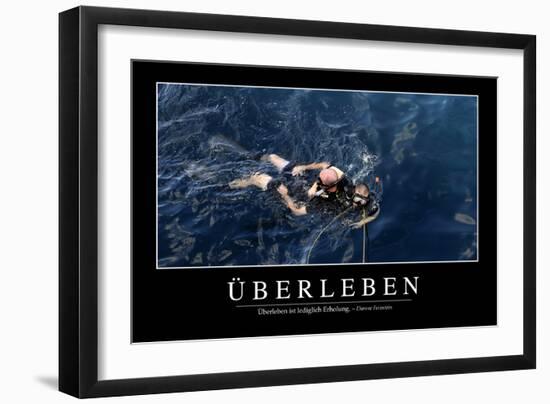 Überleben: Motivationsposter Mit Inspirierendem Zitat-null-Framed Premium Photographic Print