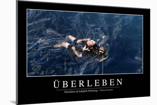 Überleben: Motivationsposter Mit Inspirierendem Zitat-null-Mounted Photographic Print