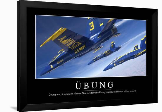 Übung: Motivationsposter Mit Inspirierendem Zitat-null-Framed Photographic Print