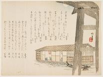 Houseboat and Moon, C.1854-59-Ueda K?kei-Framed Stretched Canvas