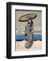 Ueno Shinobazu No Ike Yuki No Kie, 1848-1849-Ando Hiroshige-Framed Giclee Print