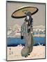 Ueno Shinobazu No Ike Yuki No Kie, 1848-1849-Ando Hiroshige-Mounted Giclee Print