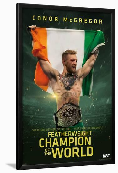UFC- Conor Mcgregor Featherweight Champion-null-Lamina Framed Poster