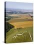 Uffington White Horse, Oxfordshire, UK-David Parker-Stretched Canvas