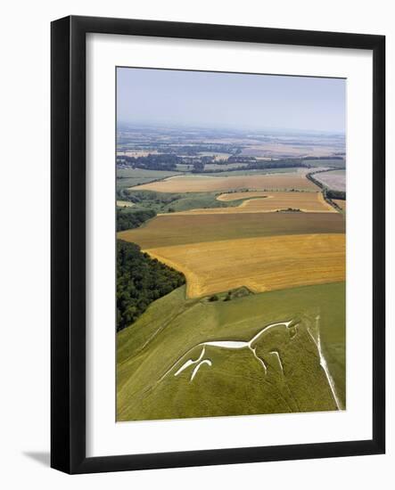 Uffington White Horse, Oxfordshire, UK-David Parker-Framed Photographic Print