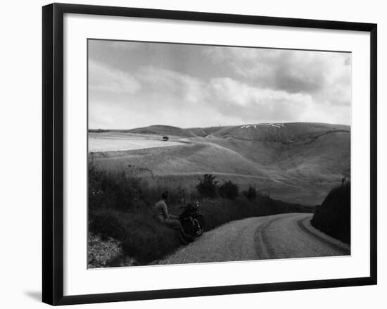 Uffington White Horse-Fred Musto-Framed Photographic Print