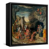 Uffizi Triptych. Adoration of the Magi-Andrea Mantegna-Framed Stretched Canvas