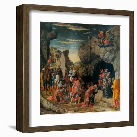 Uffizi Triptych. Adoration of the Magi-Andrea Mantegna-Framed Art Print