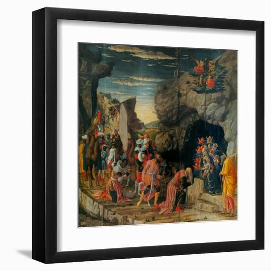 Uffizi Triptych. Adoration of the Magi-Andrea Mantegna-Framed Art Print