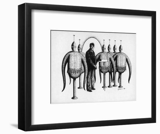 UFO Abduction at Paciencia-null-Framed Art Print