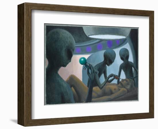 UFO Abductions-Michael Buhler-Framed Art Print