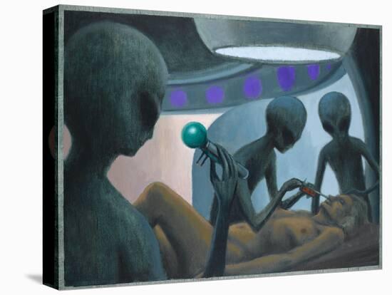 UFO Abductions-Michael Buhler-Stretched Canvas