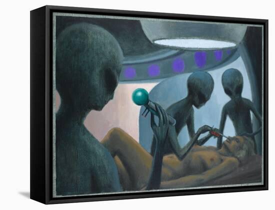 UFO Abductions-Michael Buhler-Framed Stretched Canvas