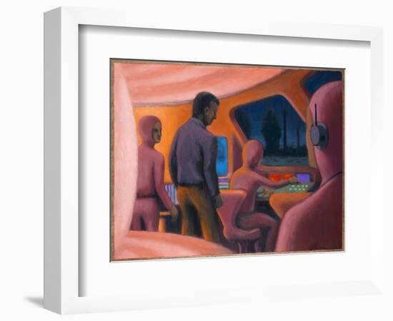 UFO Abductions-Michael Buhler-Framed Art Print