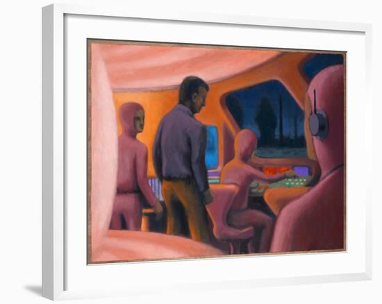 UFO Abductions-Michael Buhler-Framed Art Print