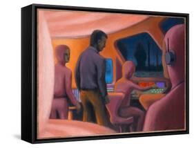 UFO Abductions-Michael Buhler-Framed Stretched Canvas
