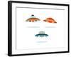 Ufo Alien Space Ships-oculo-Framed Art Print