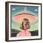 UFO Barbie Collage Art-Samantha Hearn-Framed Giclee Print