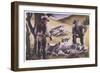 UFO Crash at Roswell-null-Framed Art Print