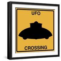 UFO Crossing-Tina Lavoie-Framed Giclee Print