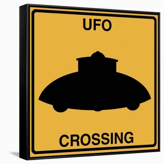 UFO Crossing-Tina Lavoie-Framed Stretched Canvas