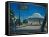 UFO Encounter-Michael Buhler-Framed Stretched Canvas