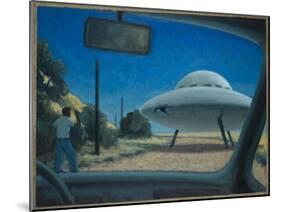 UFO Encounter-Michael Buhler-Mounted Art Print