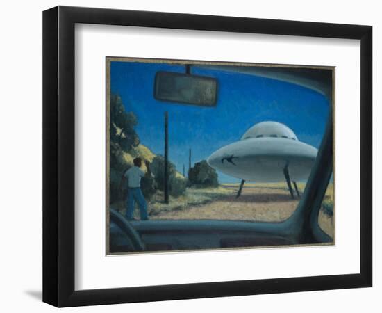 UFO Encounter-Michael Buhler-Framed Art Print