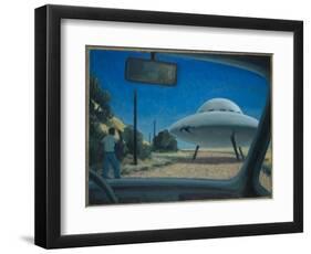 UFO Encounter-Michael Buhler-Framed Art Print