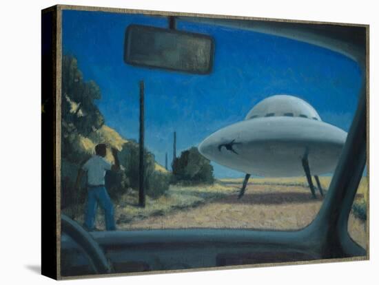 UFO Encounter-Michael Buhler-Stretched Canvas