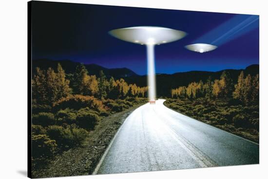 Ufo Invasion-null-Stretched Canvas