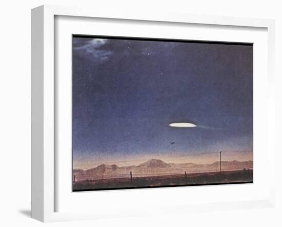 UFO Near Holloman Air Force Base, New Mexico-null-Framed Photographic Print