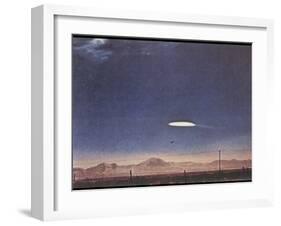 UFO Near Holloman Air Force Base, New Mexico-null-Framed Photographic Print