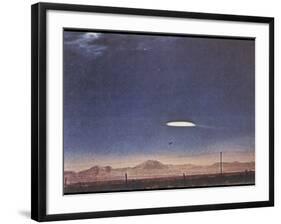 UFO Near Holloman Air Force Base, New Mexico-null-Framed Photographic Print